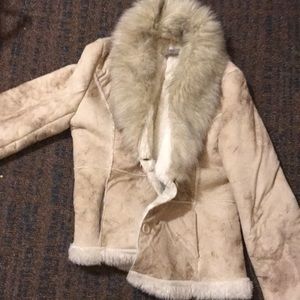 Jackets & Coats - Faux Suede and Shearling Coat EUC Jackets & Coats - Faux Suede and Shearling Coat EUC